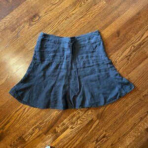 Athleta Flint Gray Linen Daydream Skirt - Size 10